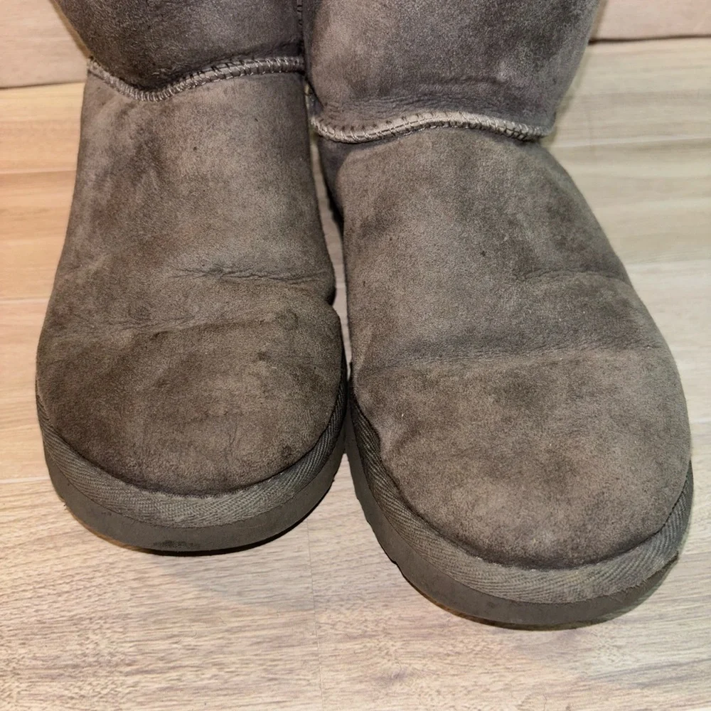 UGG Grey Bailey Bow II Boots